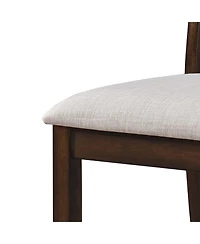 Streamdale Furniture Streamdale 2 Pieces Set Dining Side Chair Rustic Modern Farmhouse Design Retro Design Easy to Assembly