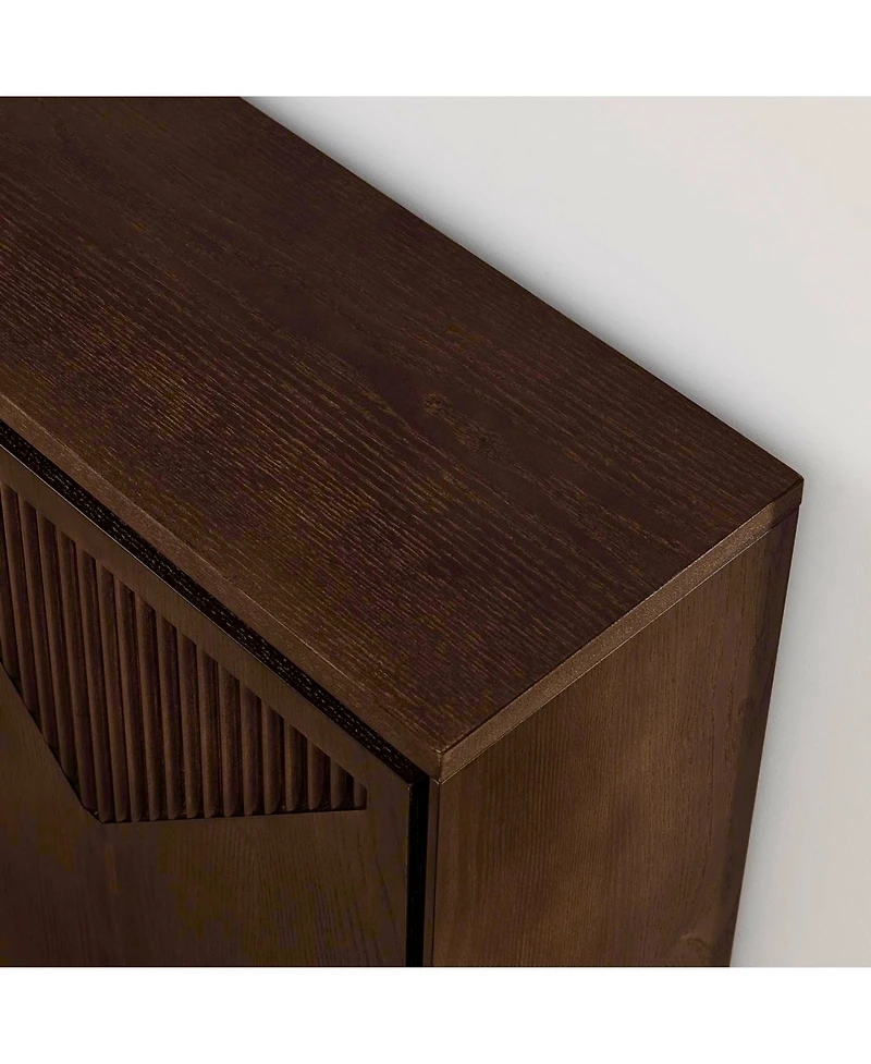 Streamdale Furniture Mid Century Modern V-Shape Storage Cabinet