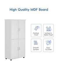 Lovmor High-Quality Mdf Bathroom Cabinet with Adjustable Shelves