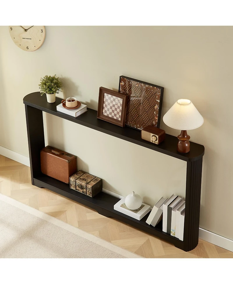 Streamdale Furniture 70" Corrugated Console Table