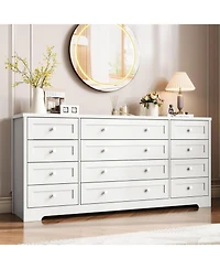 Gaomon 12 Drawers Wooden Dressers for Adult Bedroom
