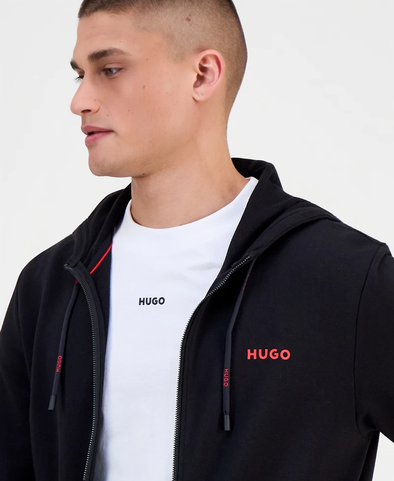 Hugo Boss Men's Cotton Logo Full-Zip Hoodie