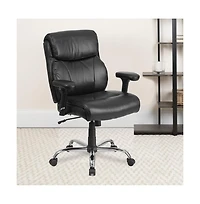 Emma+Oliver 400 lb. Big & Tall Mid-Back Swivel Clean Line Stitch Ergonomic Task Office Chair