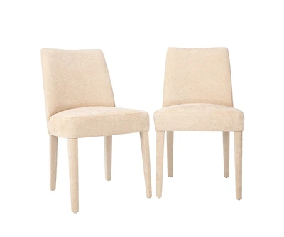 Jofran Mid-Century Modern Contemporary Upholstered Vintage Dining Chair (Set of 2)