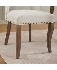 Streamdale Furniture Wooden Upholstered Dining Chairs - Set of 2