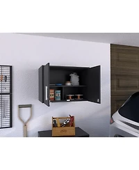 Lovmor Sturdy Locker with 3 Interior Shelves Metal Hardware Padlock and Key for Secure Storage