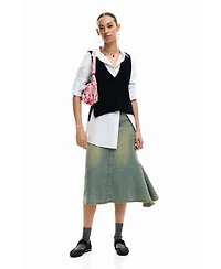 Desigual Women's Shirt with detachable vest