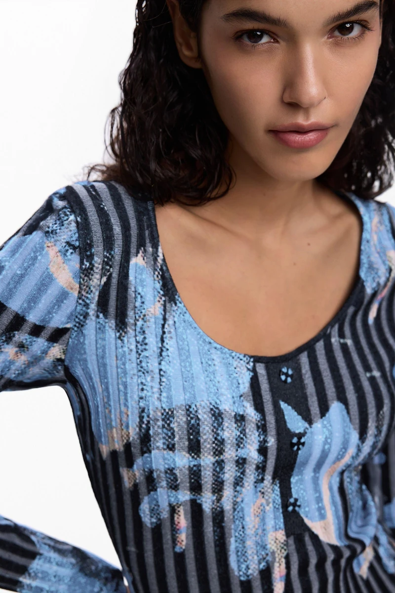 Desigual Women's Midi pleated dress