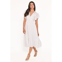 Petal and Pup Women's Nova Flutter Sleeve Midi Dress