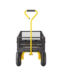 Sugfit 500 lbs Capacity Garden Cart with All-Terrain Tires & Steel Frame
