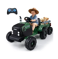 Hongge 24V Kids Ride On Tractor with Detachable Trailer