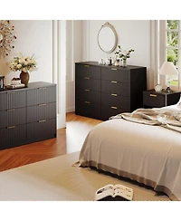 gaomon Drawer Dresser for Bedroom Storage, Modern Dressers & Chests of Drawers with Fluted Front