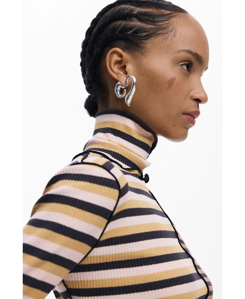 Desigual Women's Long Sleeve High Neck T-shirt