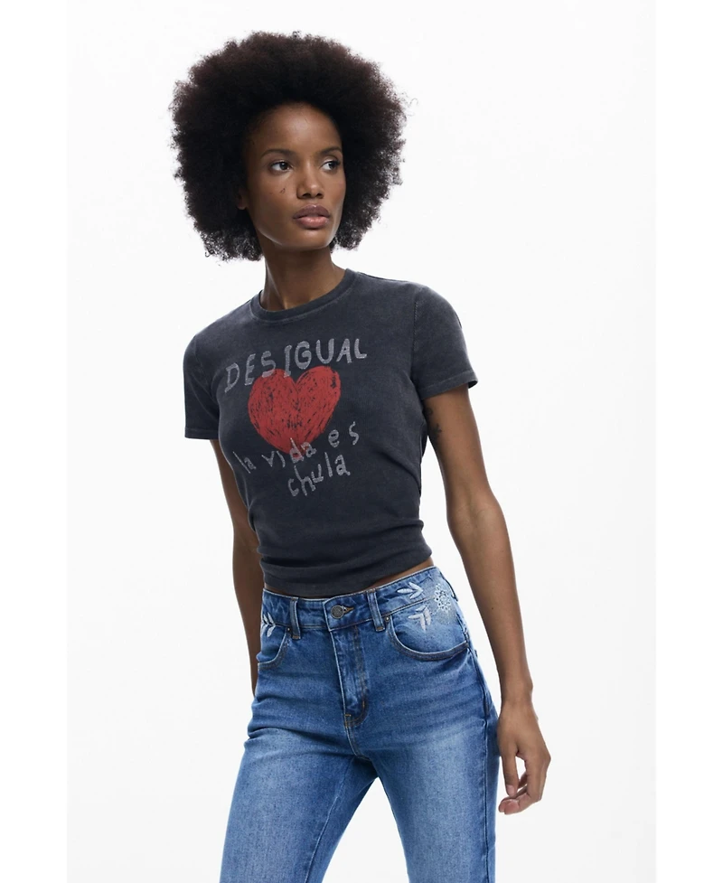 Desigual Women's Heart T-shirt