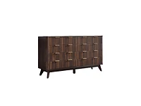 gaomon 54" Fluted 8-Drawer Dresser, Modern Chest w/ Faux Marble Top, Tv Stand & Wood Organizer