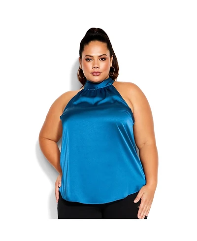 City Chic Plus Size Sexy Shine Top