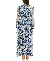 Taylor Women's V-Neck Cinched Waist Dress