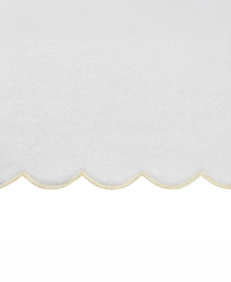 Linum Home Adornia Scallop Cotton 2-Pc. Hand Towel Set, 16" x 30"