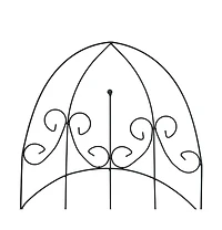 Plant Climbing Racks 3 pcs Black 15.7"x39.4" Iron