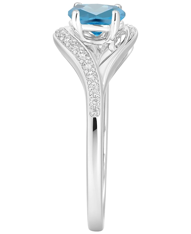 Macy's Lab Grown Multi Gemstone Ring Sterling Silver (also 14k Gold Over Silver)