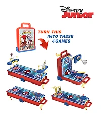 World Tech Toys Spidey And His Amazing Friends 4 in 1 Tabletop Game Suitcase Playset