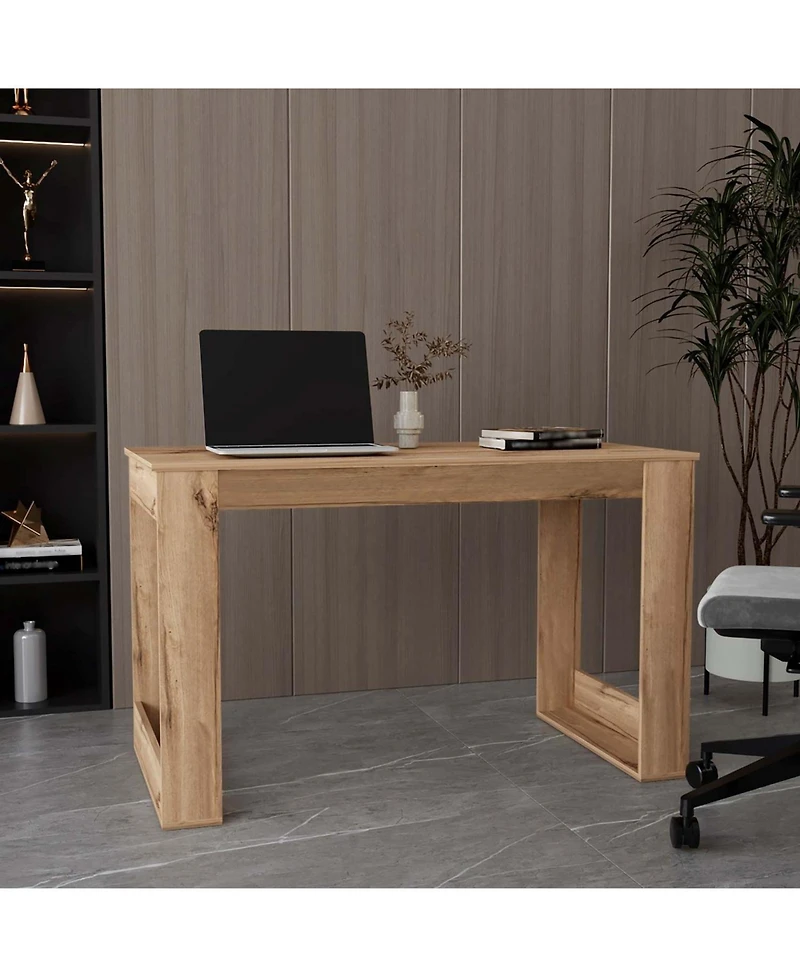Streamdale Furniture Lacey Rectangle Computer Desk Smokey Oak