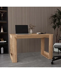 Streamdale Furniture Lacey Rectangle Computer Desk Smokey Oak