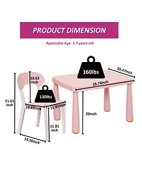 Streamdale Furniture 3-Piece Kids Table & Chair Set