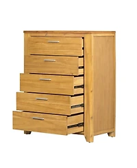 Streamdale 35.4x17.3x44" 5-Drawer Dresser