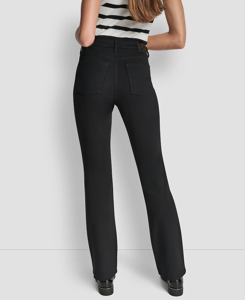 Dkny Jeans Women's Mid-Rise 5 Pocket Slim Boot Cut Pants