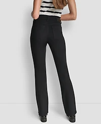 Dkny Jeans Women's Mid-Rise 5 Pocket Slim Boot Cut Pants