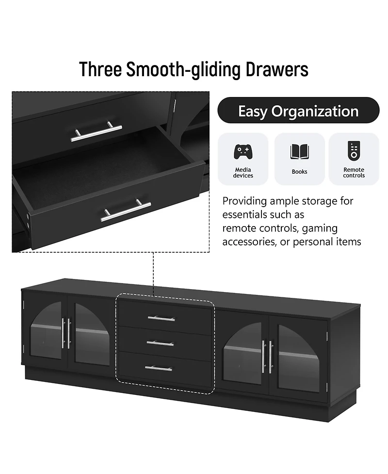 Streamdale 68.9" Modern Tv Stand - Up to 75" TVs, Media Console
