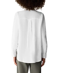 Eileen Fisher Women's Classic Collar Button-Front Shirt, Regular And Plus