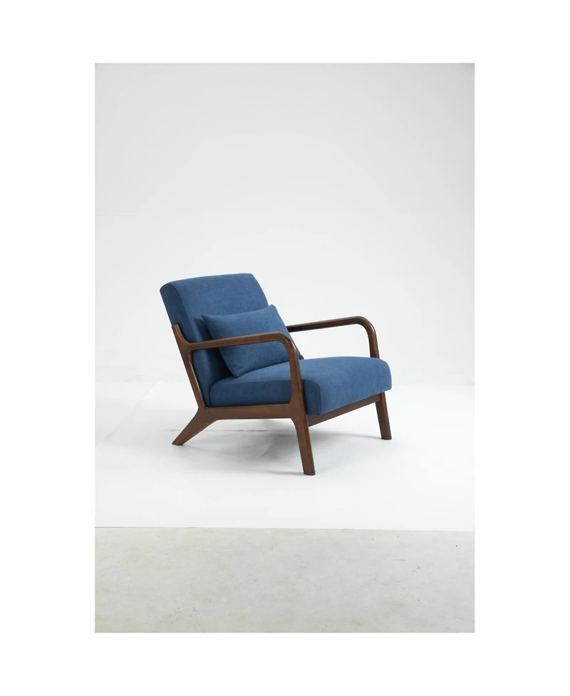 Streamdale Furniture Mid Century Modern Chair with Wood Frame and Cushion