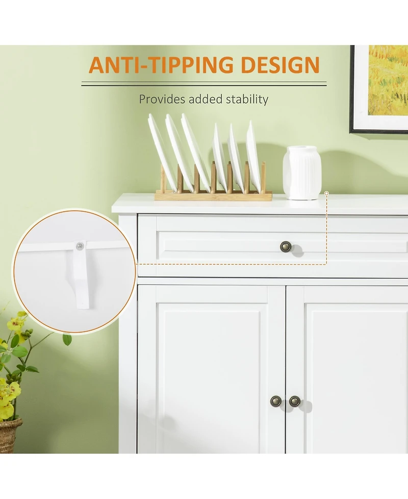 Homcom Modern Sideboard Buffet Cabinet with Storage Cupboards and Drawers