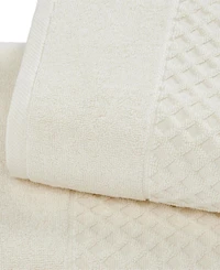 Linery & Co. Quick-Drying Cotton Diamond Waffle Textured 2-Piece Bath Sheet Set