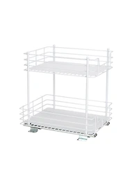Household Essentials Glidez Steel Pull-Out Storage Organizer, 2 -Tier Design