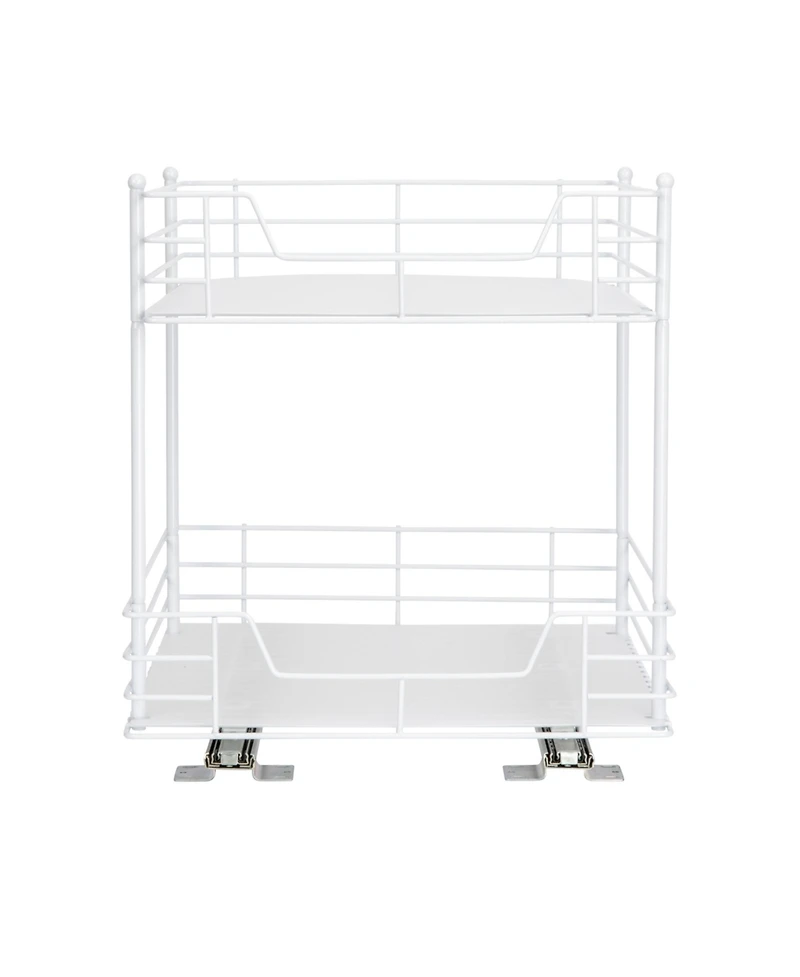 Household Essentials Glidez Steel Pull-Out Storage Organizer, 2 -Tier Design