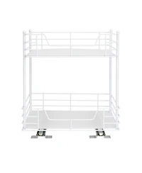 Household Essentials Glidez Steel Pull-Out Storage Organizer, 2 -Tier Design