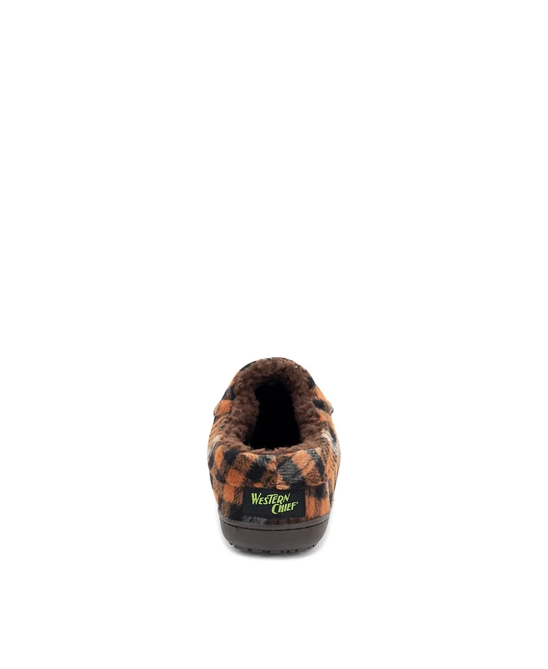 Western Chief Men's Boxer Plaid Slipper