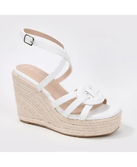Berness Women's Rhiannon Strappy Espadrille Wedge Sandals