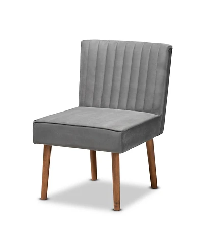 Baxton Studio Alvis 25" Wood Mid-Century Dining Chair