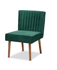 Baxton Studio Alvis 25" Wood Mid-Century Dining Chair