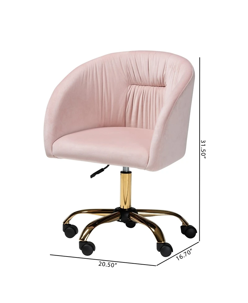 Furniture Ravenna 24.5" Metal Contemporary Office Chair