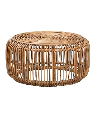 Furniture Aliane 30" Rattan Bohemian Coffee Table