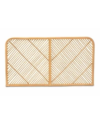 Furniture Sakina 2" Rattan Bohemian Queen Wall-mount Headboard