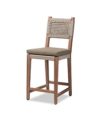 Furniture Heyna 24" Wood Mid-Century Counter Stool