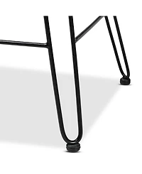 Furniture Garan 19.5" Rattan Bohemian Counter Stool