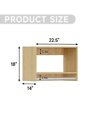 Lovmor Mdf Wood Shelf Tall Hanging Closet Unit