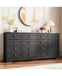 Gaomon 12 Drawers Wooden Dressers for Adult Bedroom